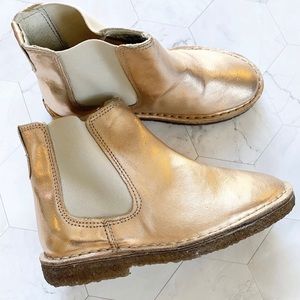SOLD Crewcuts Girls Gold ankle booties